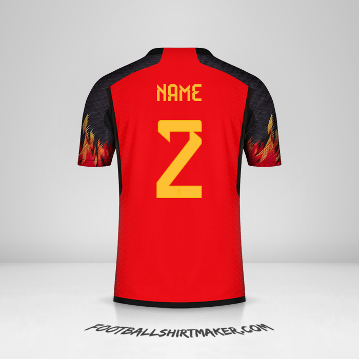 Trikot Belgien 2022 -  name - 2