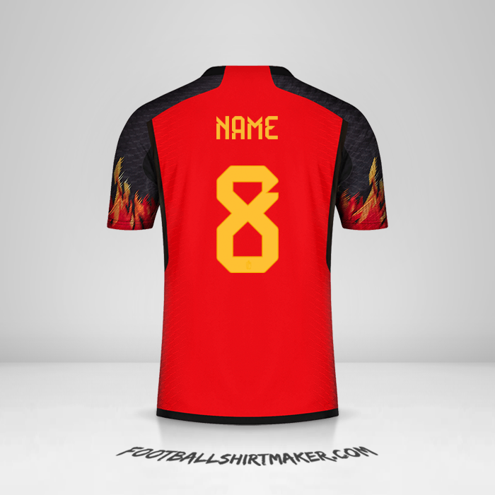 Trikot Belgien 2022 -  name - 8