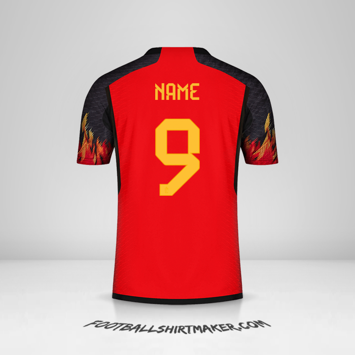 Jersey Belgium 2022 -  name - 9