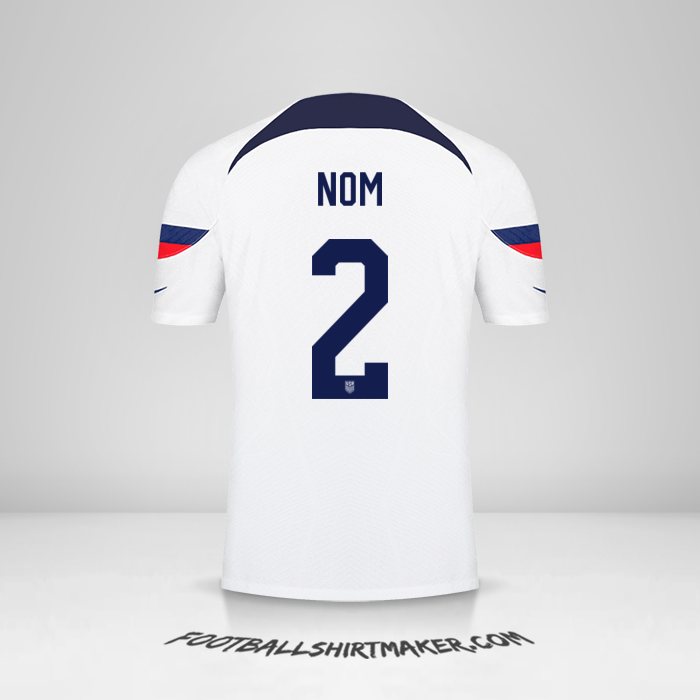 Maillot États-Unis 2022 -  nom - 2