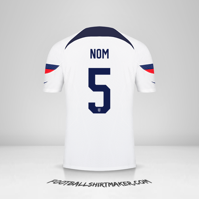 Maillot États-Unis 2022 -  nom - 5