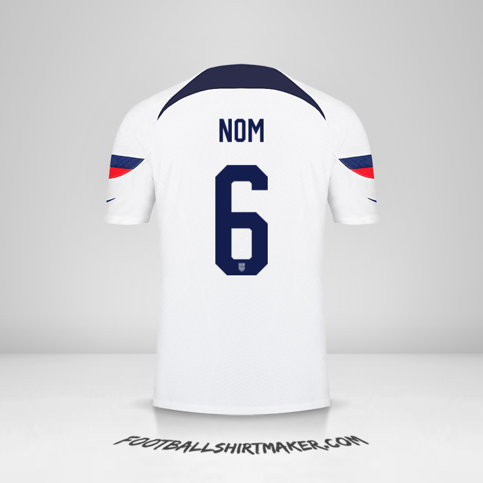 Maillot États-Unis 2022 -  nom - 6