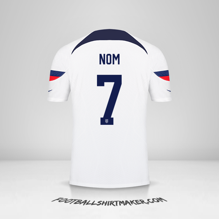 Maillot États-Unis 2022 -  nom - 7