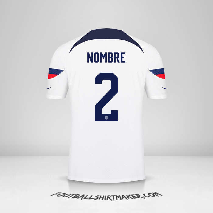 Camiseta Estados Unidos 2022 -  nombre - 2