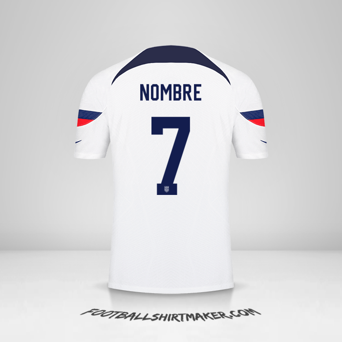 Camiseta Estados Unidos 2022 -  nombre - 7