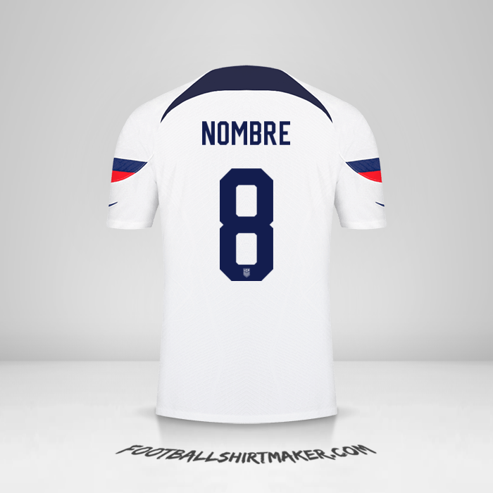Camiseta Estados Unidos 2022 -  nombre - 8
