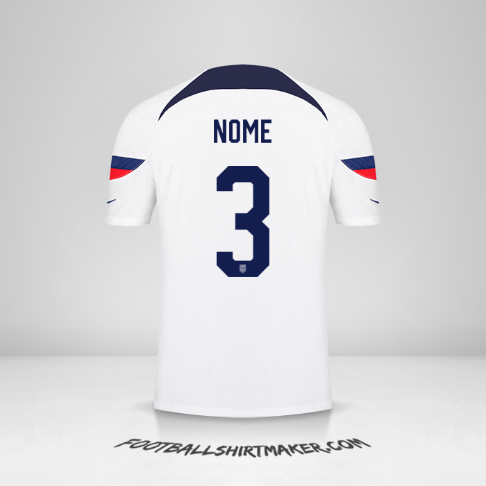 Maglia Stati Uniti 2022 -  nome - 3