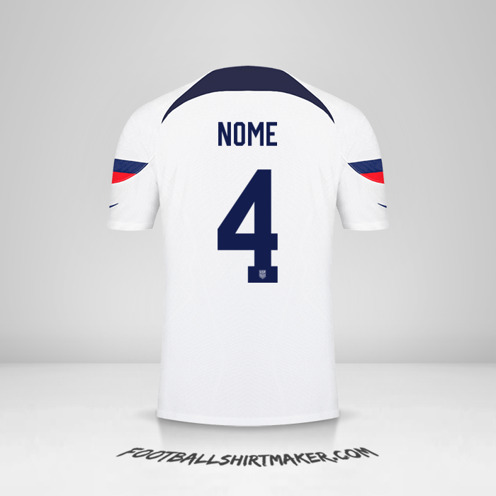 Maglia Stati Uniti 2022 -  nome - 4