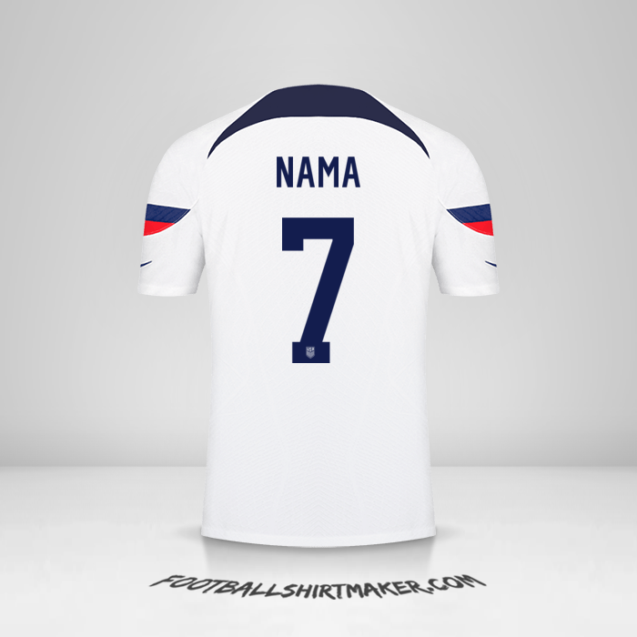 Jersey Amerika Serikat 2022 -  nama - 7