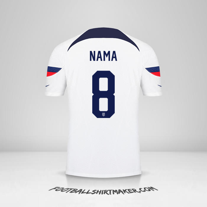 Jersey Amerika Serikat 2022 -  nama - 8