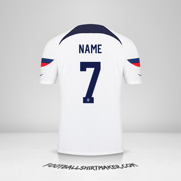 Trikot Vereinigte Staaten 2022 -  name - 7