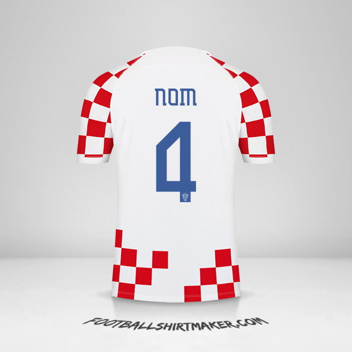 Maillot Croatie 2022 -  nom - 4