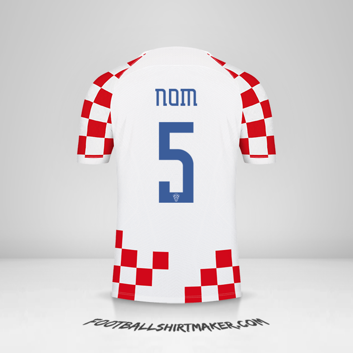 Maillot Croatie 2022 -  nom - 5