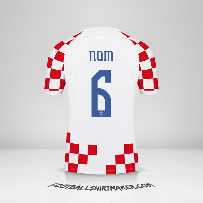 Maillot Croatie 2022 -  nom - 6