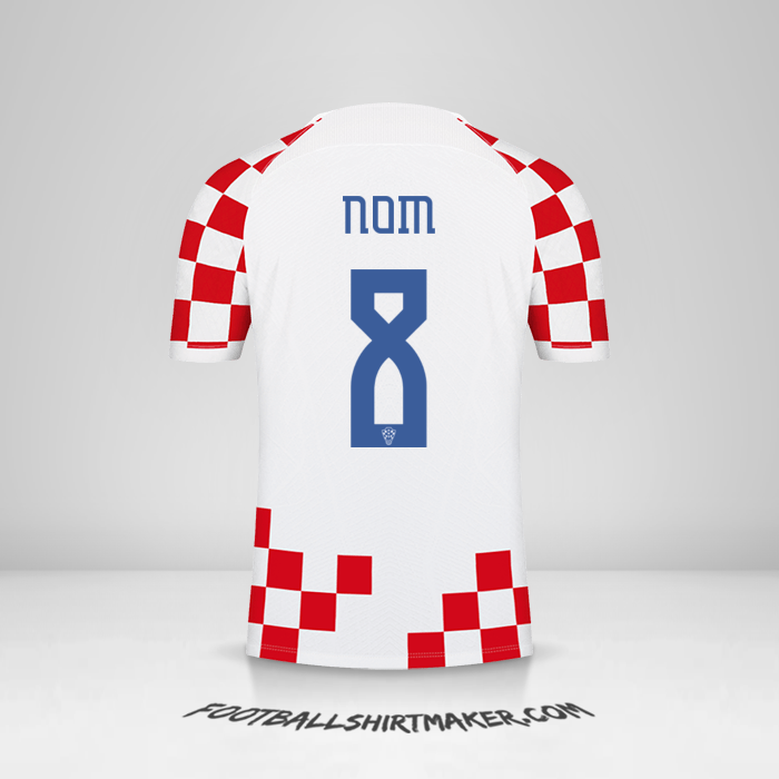Maillot Croatie 2022 -  nom - 8