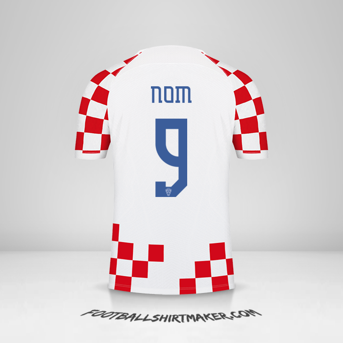 Maillot Croatie 2022 -  nom - 9