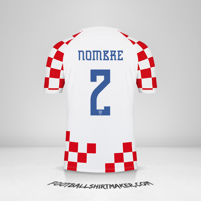 Jersey Croacia 2022 -  nombre - 2