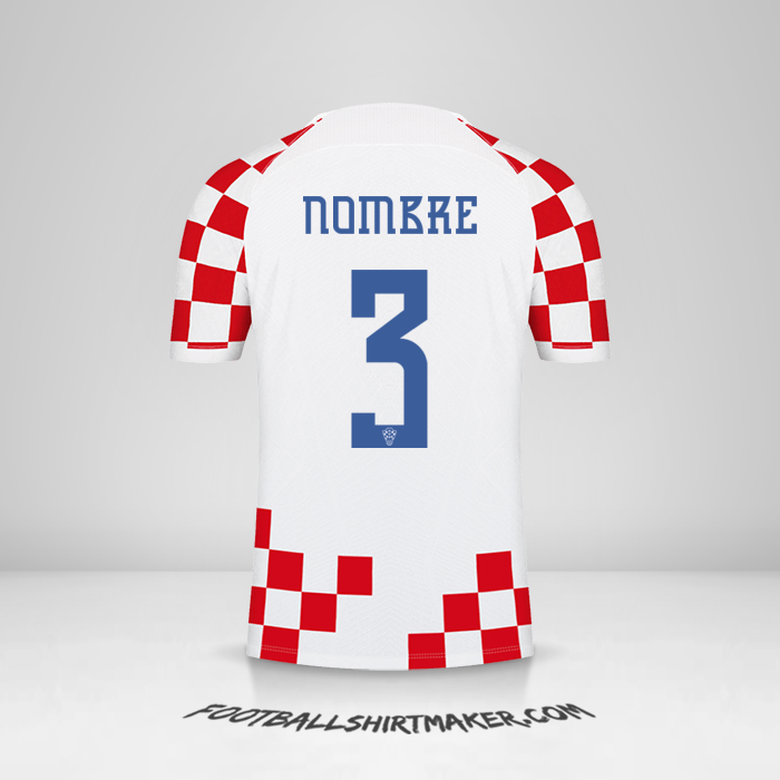 Jersey Croacia 2022 -  nombre - 3