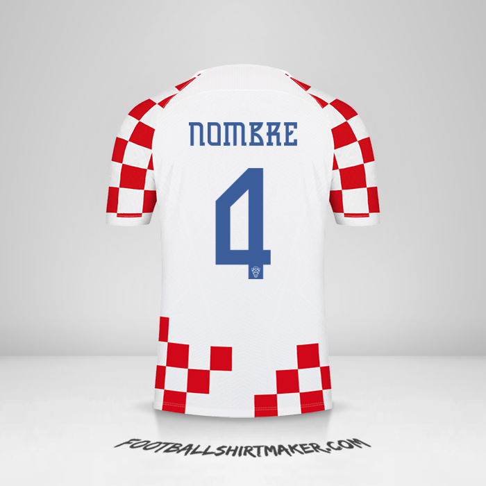 Jersey Croacia 2022 -  nombre - 4