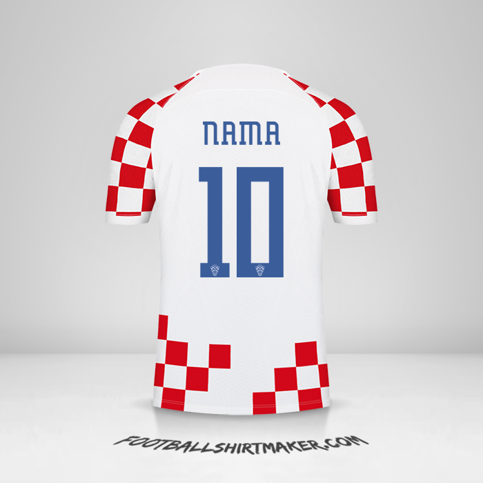 Jersey Kroasia 2022 -  nama - 10