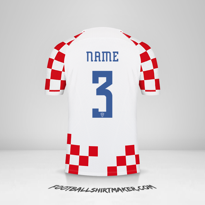 Trikot Kroatien 2022 -  name - 3