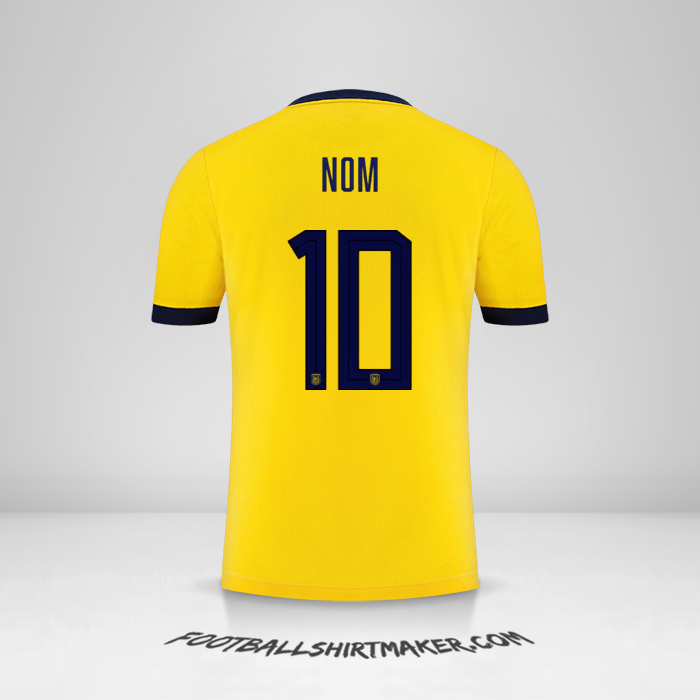 Maillot Équateur 2022 -  nom - 10