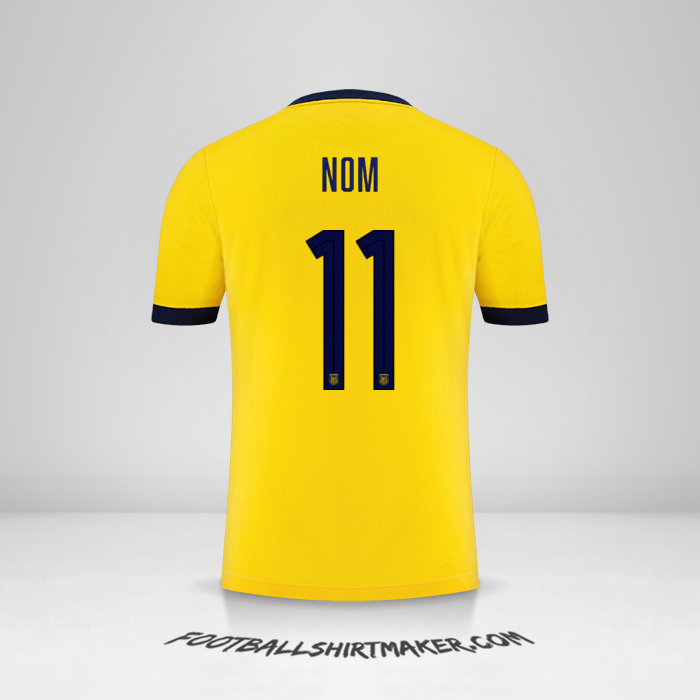 Maillot Équateur 2022 -  nom - 11