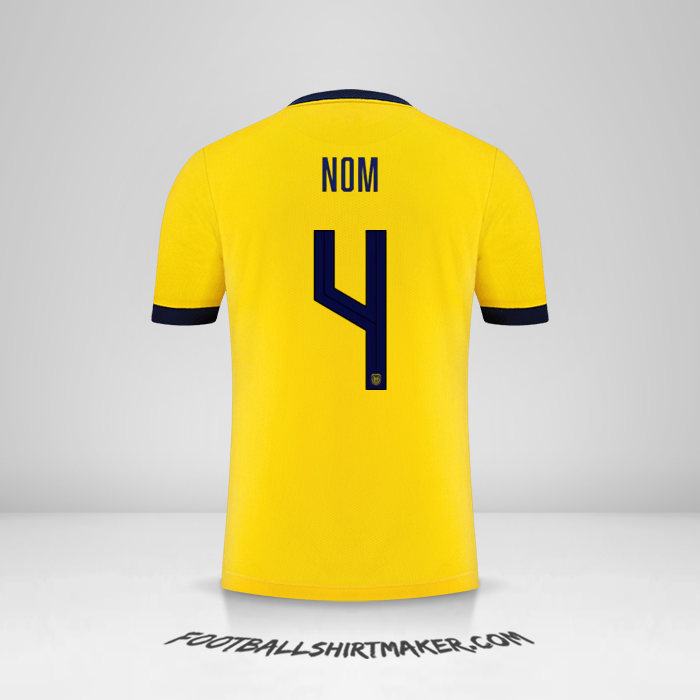 Maillot Équateur 2022 -  nom - 4