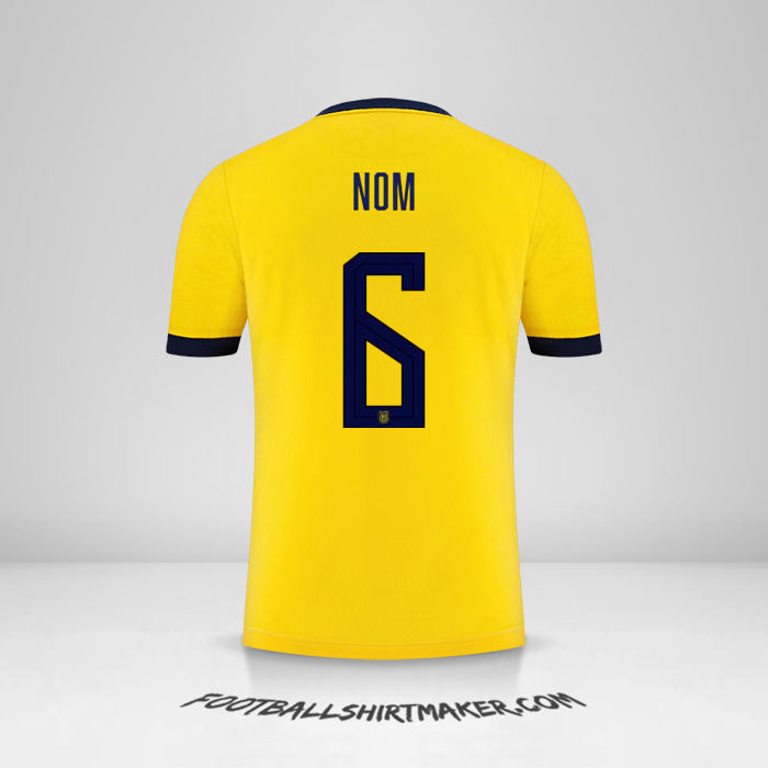 Maillot Équateur 2022 -  nom - 6