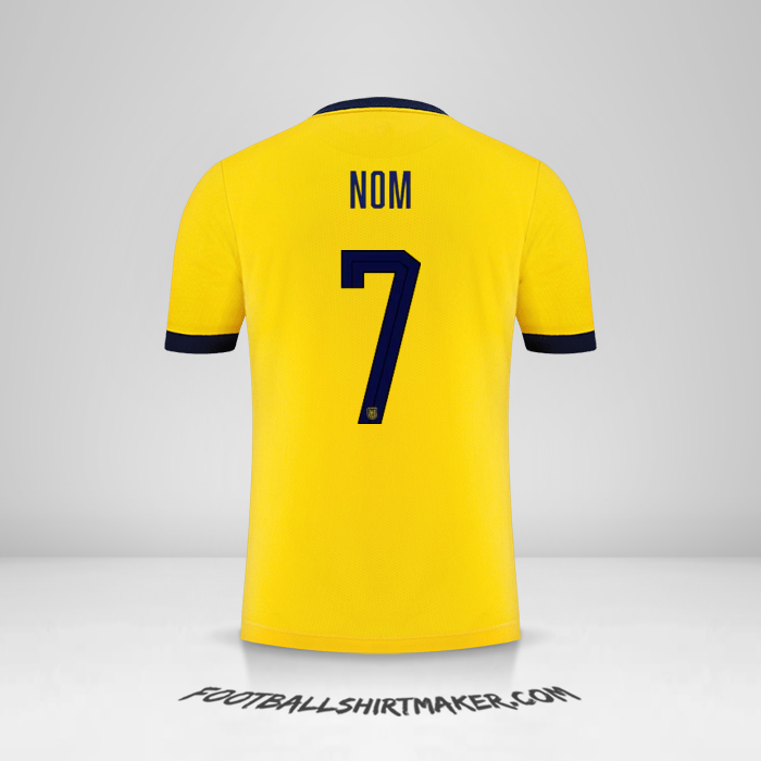 Maillot Équateur 2022 -  nom - 7
