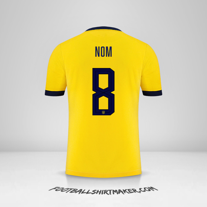 Maillot Équateur 2022 -  nom - 8