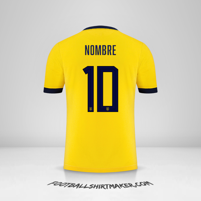 Camiseta Ecuador 2022 -  nombre - 10