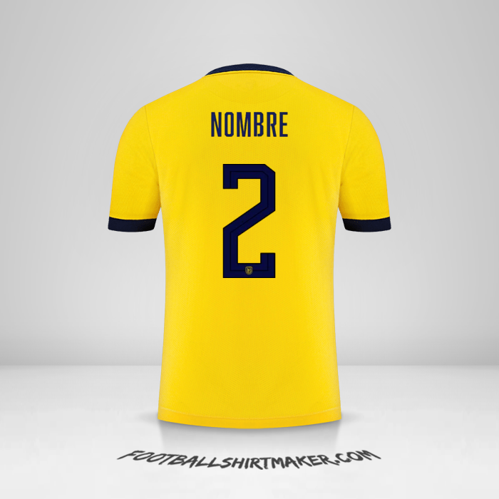 Jersey Ecuador 2022 -  nombre - 2