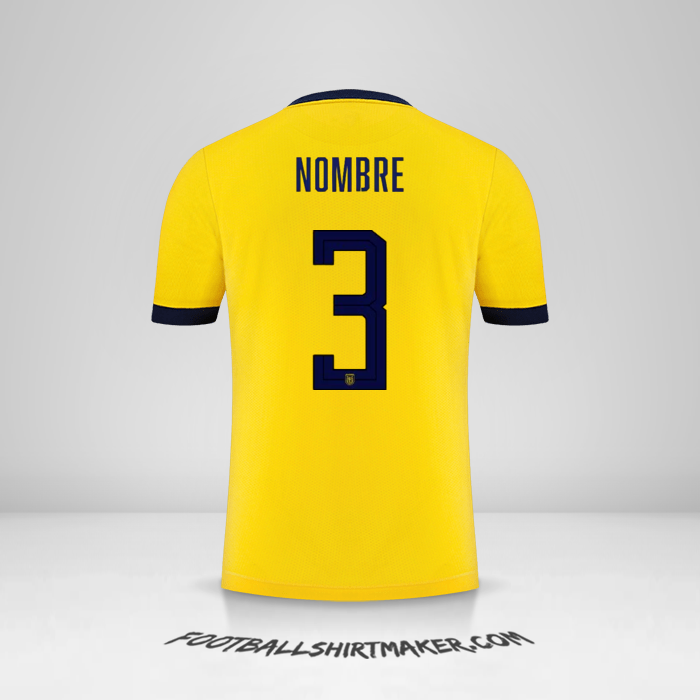Jersey Ecuador 2022 -  nombre - 3