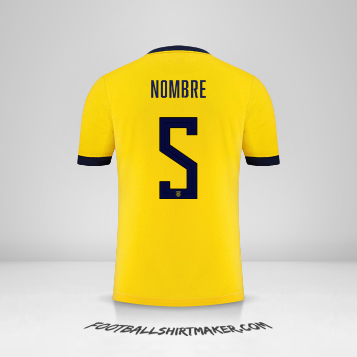 Jersey Ecuador 2022 -  nombre - 5