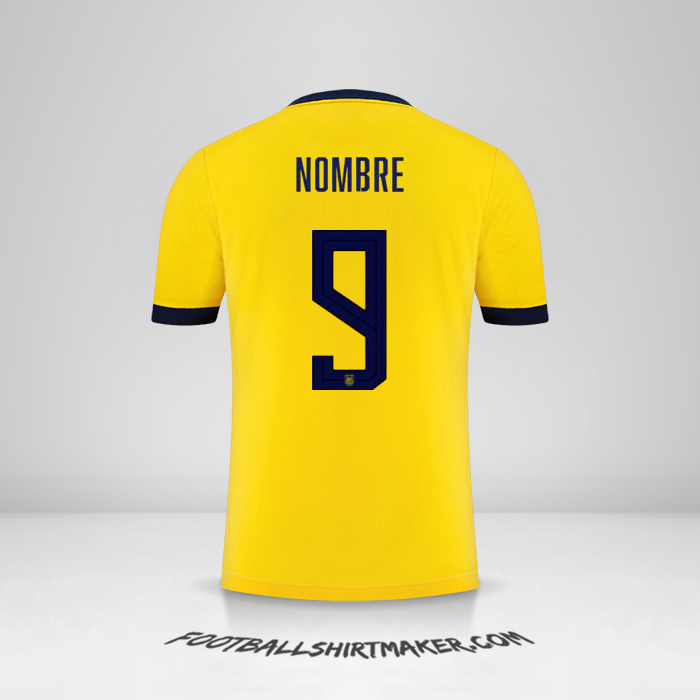 Camiseta Ecuador 2022 -  nombre - 9