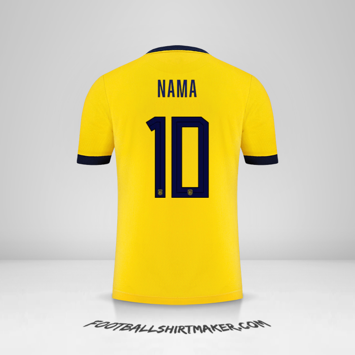 Jersey Ekuador 2022 -  nama - 10