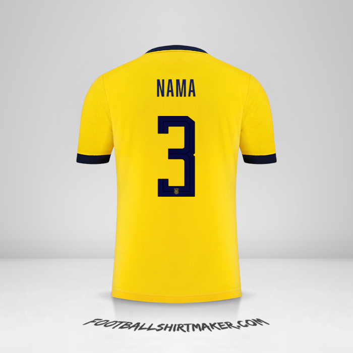 Jersey Ekuador 2022 -  nama - 3