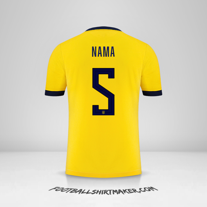 Jersey Ekuador 2022 -  nama - 5