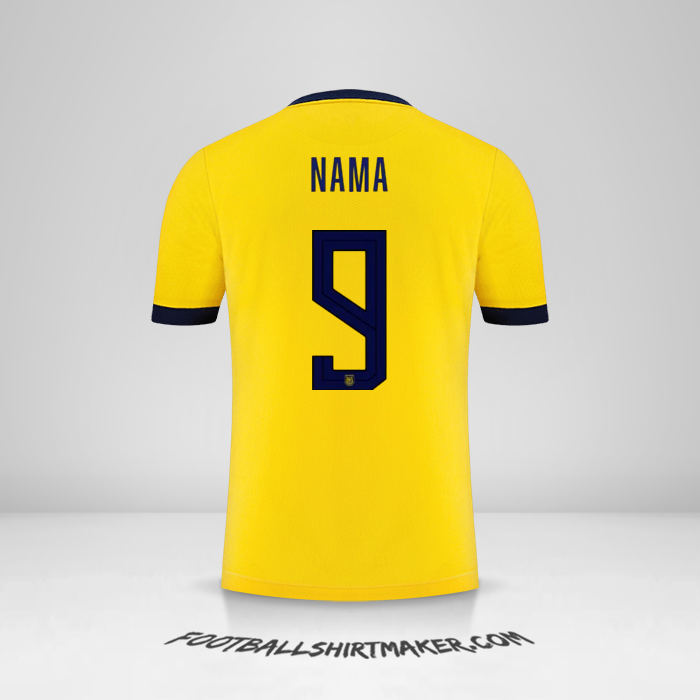 Jersey Ekuador 2022 -  nama - 9