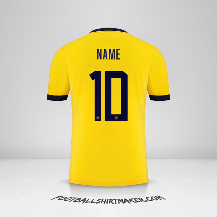Shirt Ecuador 2022 -  name - 10