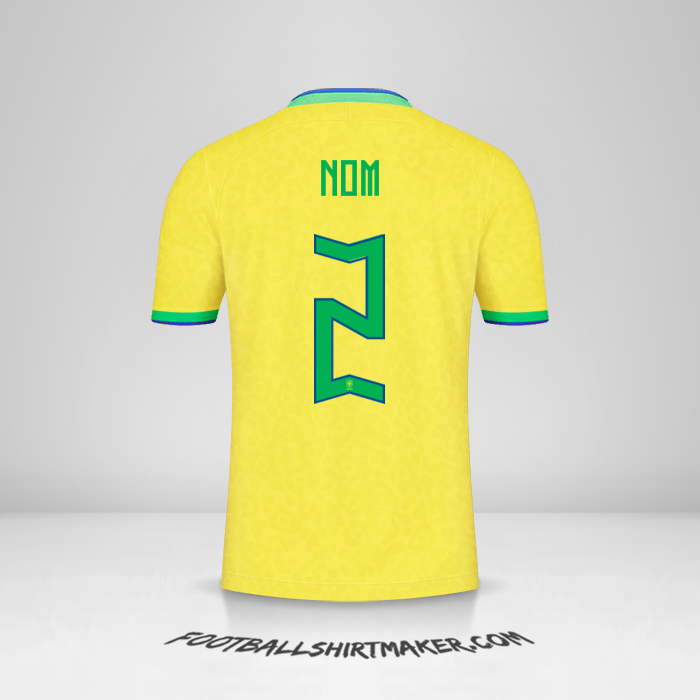 Maillot Brésil 2022 -  nom - 2