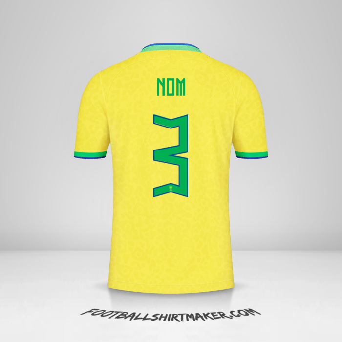 Maillot Brésil 2022 -  nom - 3