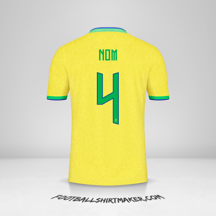 Maillot Brésil 2022 -  nom - 4