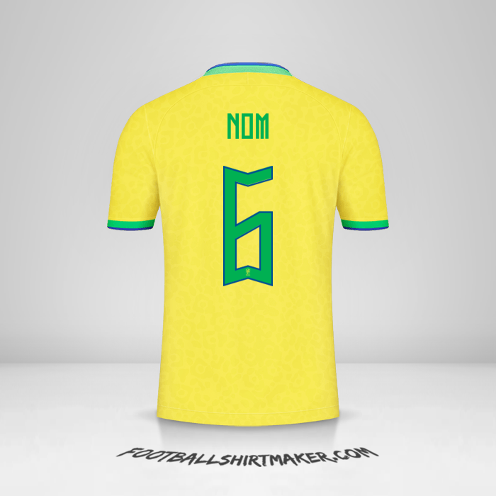 Maillot Brésil 2022 -  nom - 6