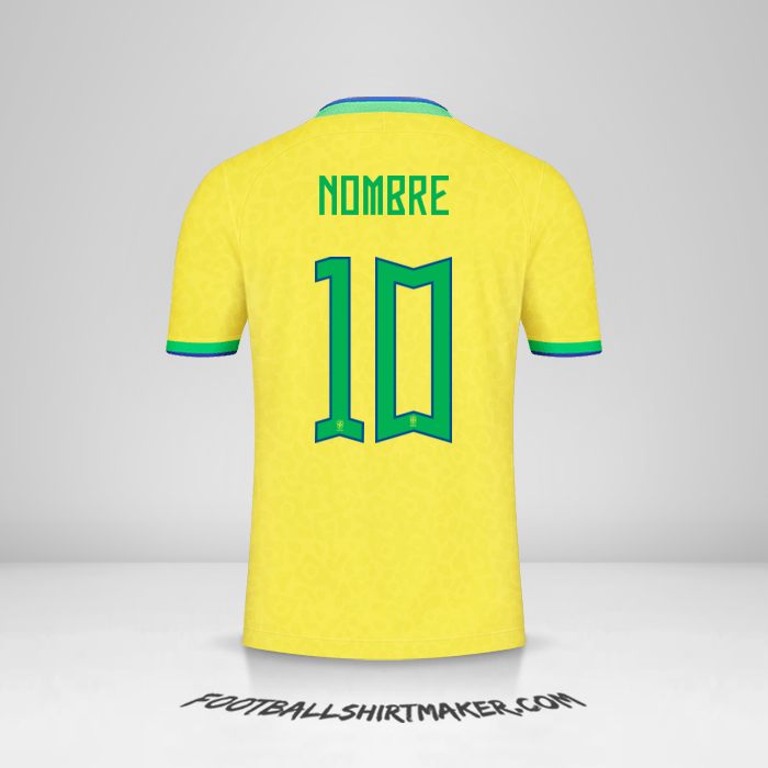 Jersey Brasil 2022 -  nombre - 10
