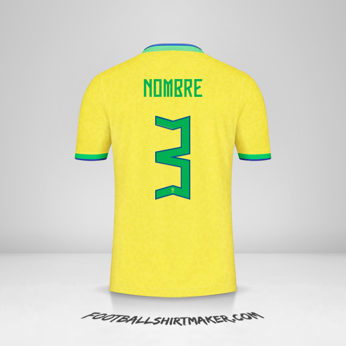 Jersey Brasil 2022 -  nombre - 3