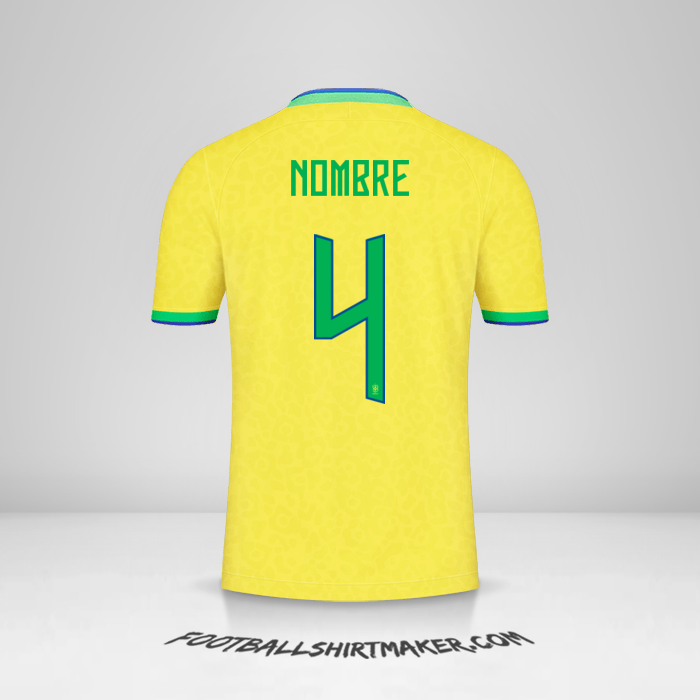 Jersey Brasil 2022 -  nombre - 4
