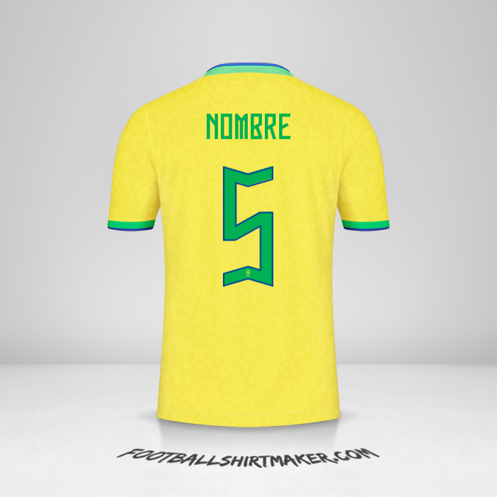 Jersey Brasil 2022 -  nombre - 5