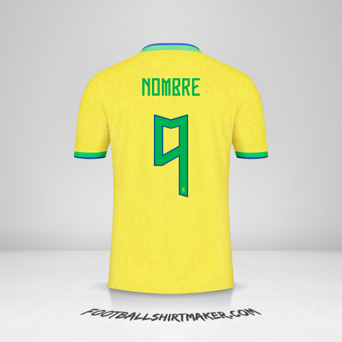 Jersey Brasil 2022 -  nombre - 9